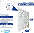 20x20x2 MERV 13 Superior Pleated Furnace Filter — Case of 4 | 2-Inch HVAC Air Filter | Made in Canada