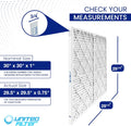 30x30x1 Geothermal Furnace Filter MERV 11 | Oversized Pleated HVAC Filter — Case of 3 | Made in Canada