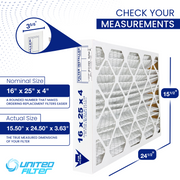 16x25x4 MERV 13 - 6 Pack