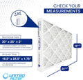 20x25x2 MERV 8 Economy Pleated Furnace Filter — Case of 8 | 2-Inch HVAC Air Filter | Made in Canada