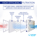 20x20x4 MERV 8 Economy Pleated Furnace Filter — Case of 4 | 4-Inch HVAC Air Filter | Made in Canada