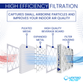 16x20x4 MERV 13 Superior Pleated Furnace Filter — Case of 4 | 4-Inch HVAC Air Filter | Made in Canada