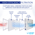 20x25x4 MERV 13 Superior Pleated Furnace Filter — Case of 4 | 4-Inch HVAC Air Filter | Made in Canada