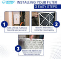 12x24x2 MERV 8 Economy Pleated Furnace Filter — Case of 12 | 2-Inch HVAC Air Filter | Made in Canada