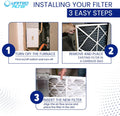 30x32x1 Geothermal Furnace Filter MERV 11 | Oversized Pleated HVAC Filter — Case of 3 | Made in Canada