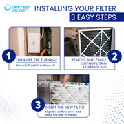 16x20x4 MERV 13 - 6 Pack Pleated Furnace Filter