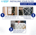 16x24x4 MERV 11 Optimal Pleated Furnace Filter — Case of 6 | 4-Inch HVAC Air Filter | Made in Canada