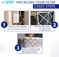 24x24x4 MERV 11 Optimal Pleated Furnace Filter — Case of 6 | 4-Inch HVAC Air Filter | Made in Canada