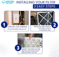 16x25x4 MERV 11 Optimal Pleated Furnace Filter — Case of 4 | 4-Inch HVAC Air Filter | Made in Canada