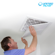 16x25x4 MERV 13 - Paquet de 4 filtres de four plissés 