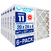 20x24x4 MERV 11 - 6 Pack Pleated Furnace Filter
