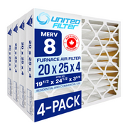 20x25x4 MERV 8 - Paquet de 6