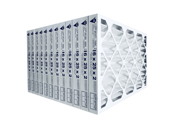 16x25x2 MERV 8 - 12 Pack