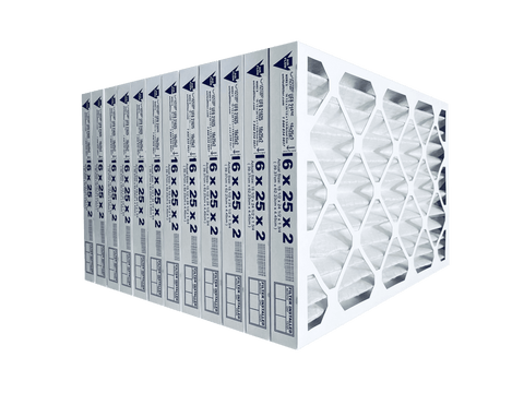 16x25x2 MERV 8 - 12 Pack