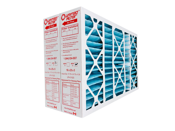 Honeywell 16x25x5 MERV 13 - Case of 2