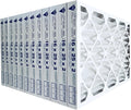 16x25x2 MERV 8 Economy Pleated Furnace Filter — Case of 6 | 2-Inch HVAC Air Filter | Made in Canada