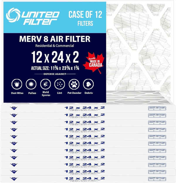 12x24x2 MERV 8 - 12 Pack