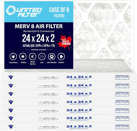 24x24x2 MERV 8 - 8 Pack