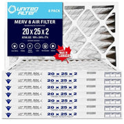 20x25x2 MERV 8 - Paquet de 8 
