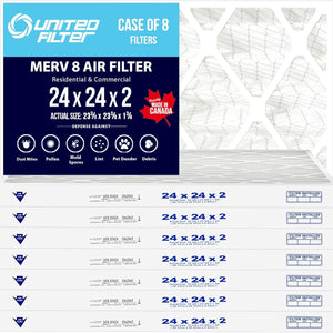 24x24x2 MERV 11 - 8 Pack
