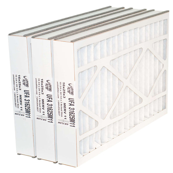 16x25x3 MERV 11 - 3 Pack