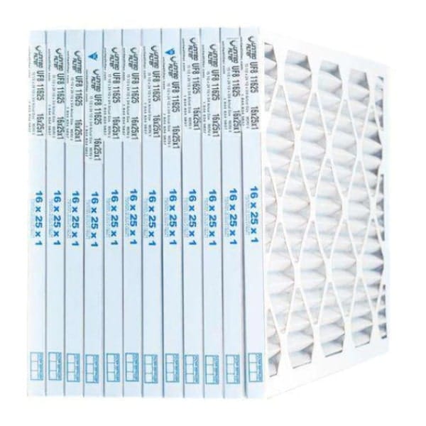 16x25x1 MERV 8 - 12 Pack