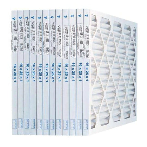 16x25x1 MERV 13 - 12 Pack