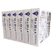 16x20x4 MERV 11 - 6 Pack Pleated Furnace Filter