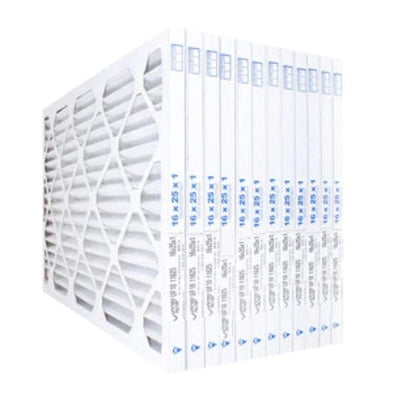 16x25x1 MERV 10 - 12 Pack