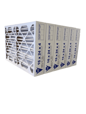 16x24x4 MERV 11 - Paquet de 6 filtres de four plissés 