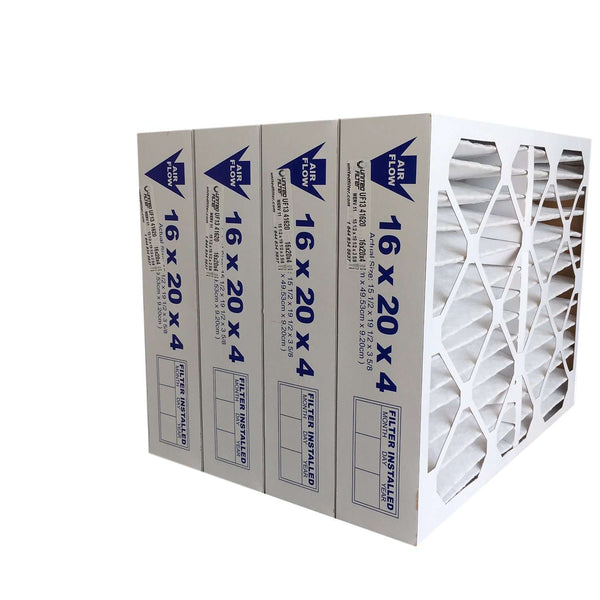 16x20x4 MERV 13 - 4 Pack Pleated Furnace Filter