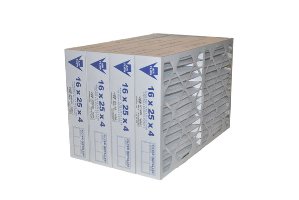 16x25x4 MERV 13 - 4 Pack Pleated Furnace Filter