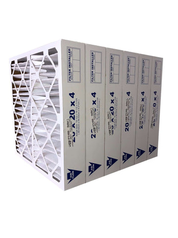 20x20x4 MERV 13 - Paquet de 6 filtres de four plissés 