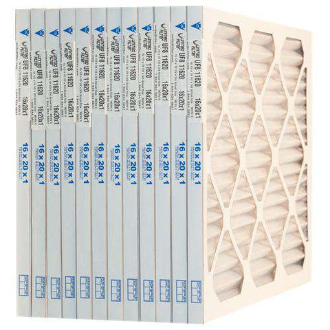 16x20x1 MERV 8 - Paquet de 12 