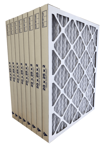 20x25x2 MERV 8 - 8 Pack