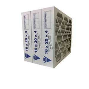 16x20x4 MERV 8 - 3 Pack Pleated Furnace Filter