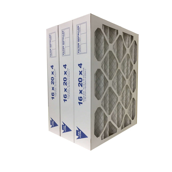 16x20x4 MERV 8 - 3 Pack Pleated Furnace Filter