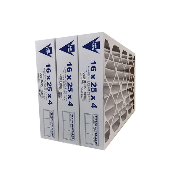 16x25x4 MERV 8 - 3 Pack Pleated Furnace Filter