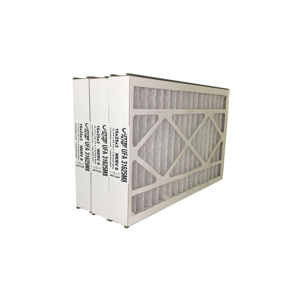 16x25x3 MERV 8 - 3 Pack