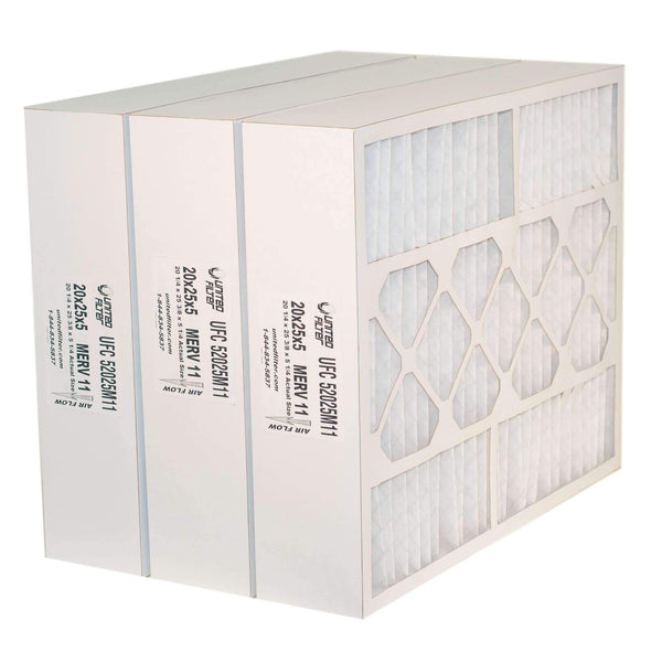 20x25x5 MERV 11 Case of 3