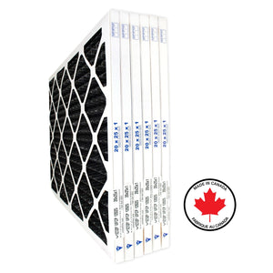 20x25x1 Carbon Pleated Filter - Case of 6